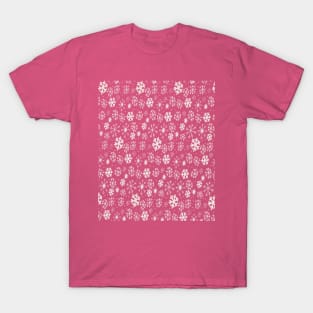 Snowflake Snowstorm Falling White Snowflakes T-Shirt